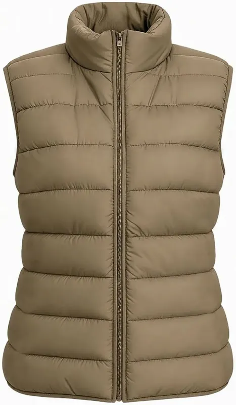 LcniniSu Puffer Vests Khaki – product photo 6 of 6