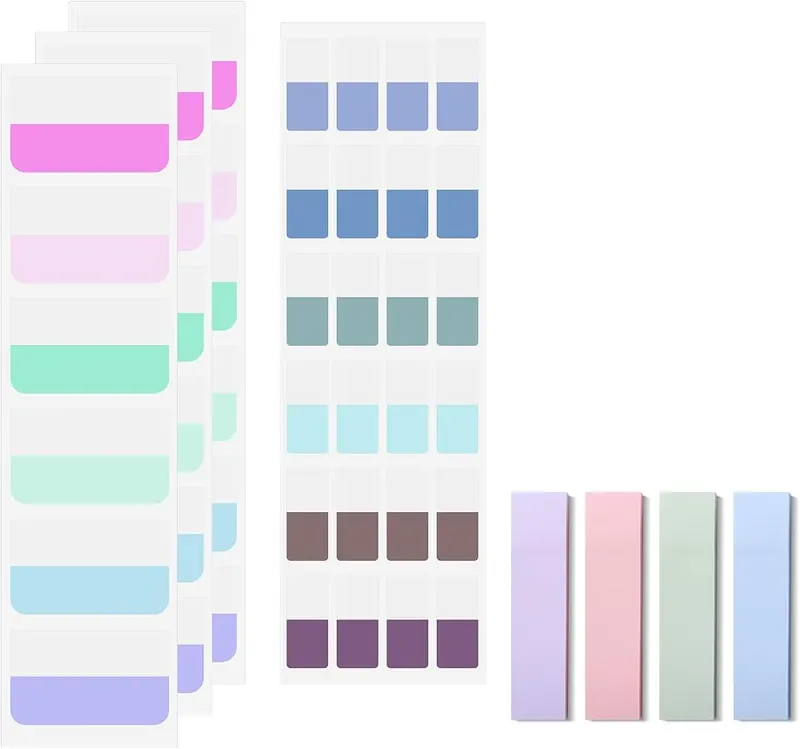 PulsePine Sticky Index Tabs & Sticky Notes