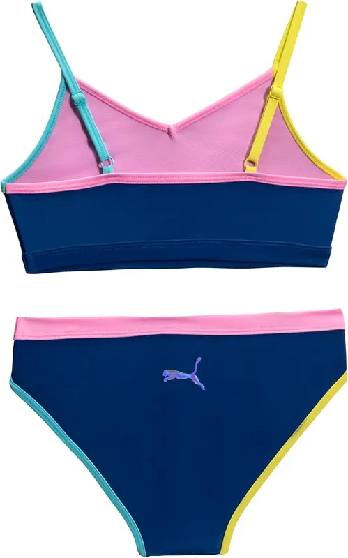 Puma Girls 2PC Contrast Straps Bikini Swim – Styling