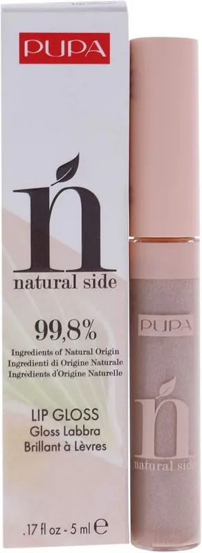 Pupa Milano Natural Side Lip Gloss in 001 Light Rose