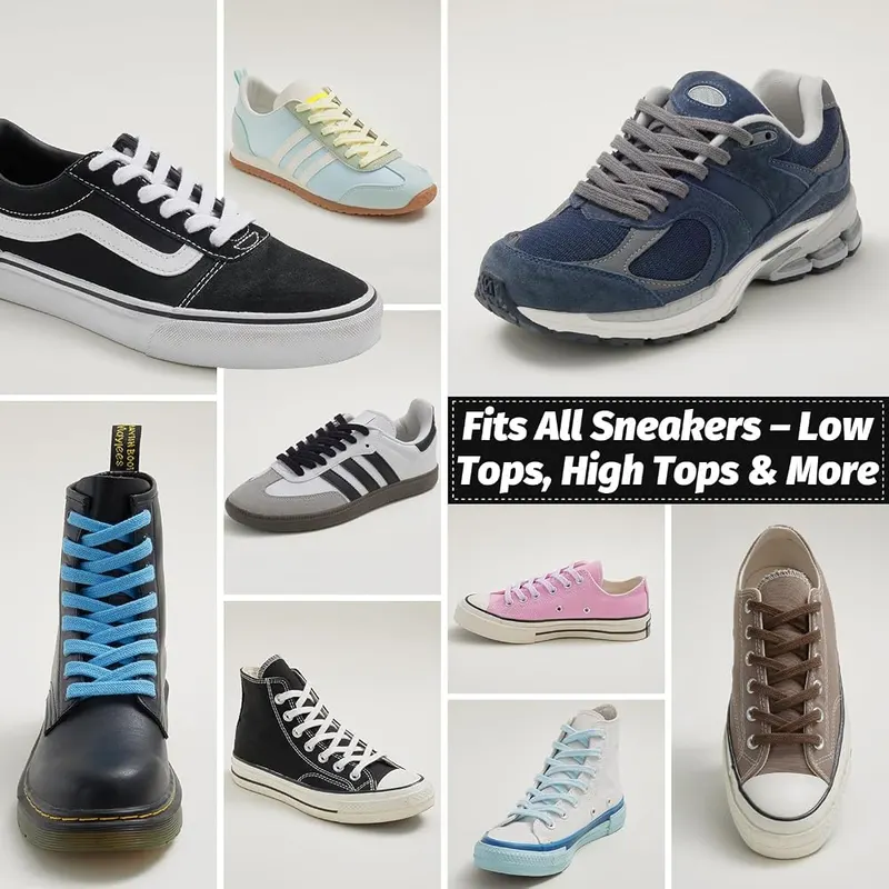 Puzeam 2 Pairs Flat Cotton Shoe Laces – product photo 7 of 9