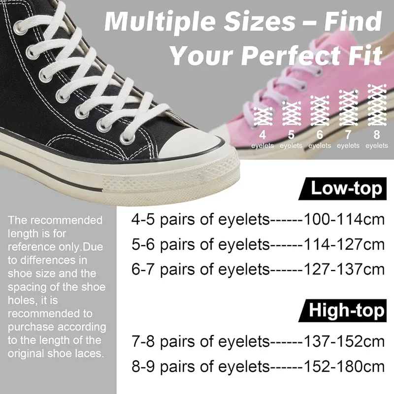 Puzeam 2 Pairs Flat Cotton Shoe Laces – product photo 8 of 9