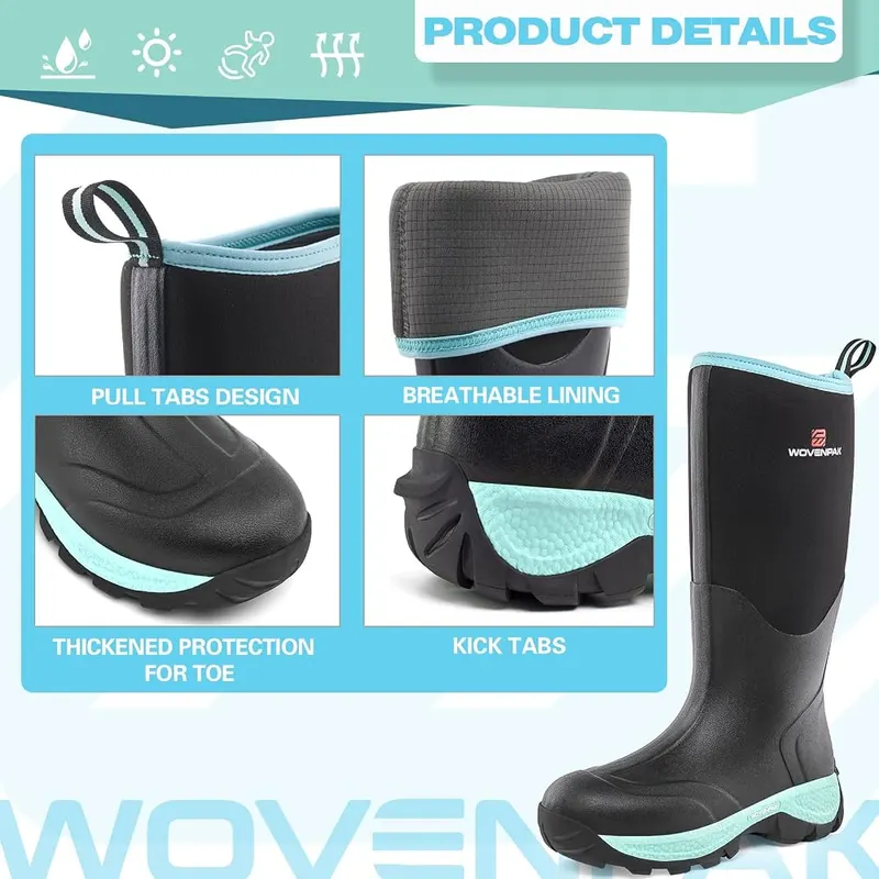 PW WOVENPAK Rubber Boots – Keep Warm & Comfort