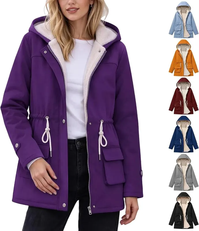 PXQIRMR Winter Jackets Purple in Purple