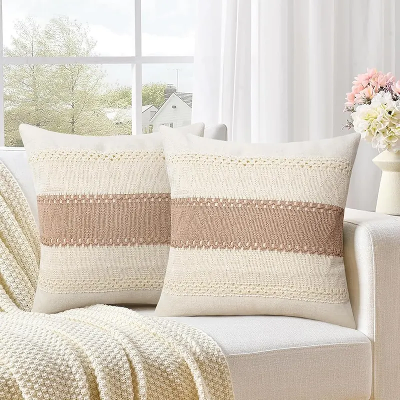 Pyonic Pack of 2 Boho Throw Pillow
