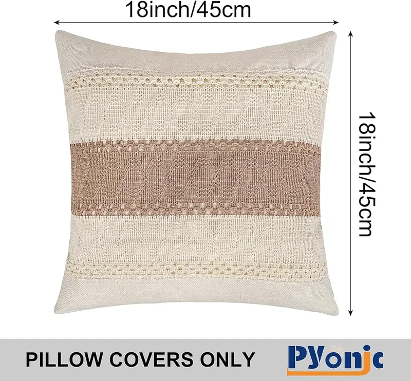 Pyonic Pack of 2 Boho Throw Pillow – Package include