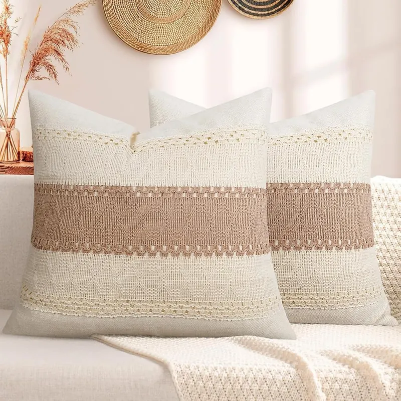 Pyonic Pack of 2 Boho Throw Pillow – Unique Design