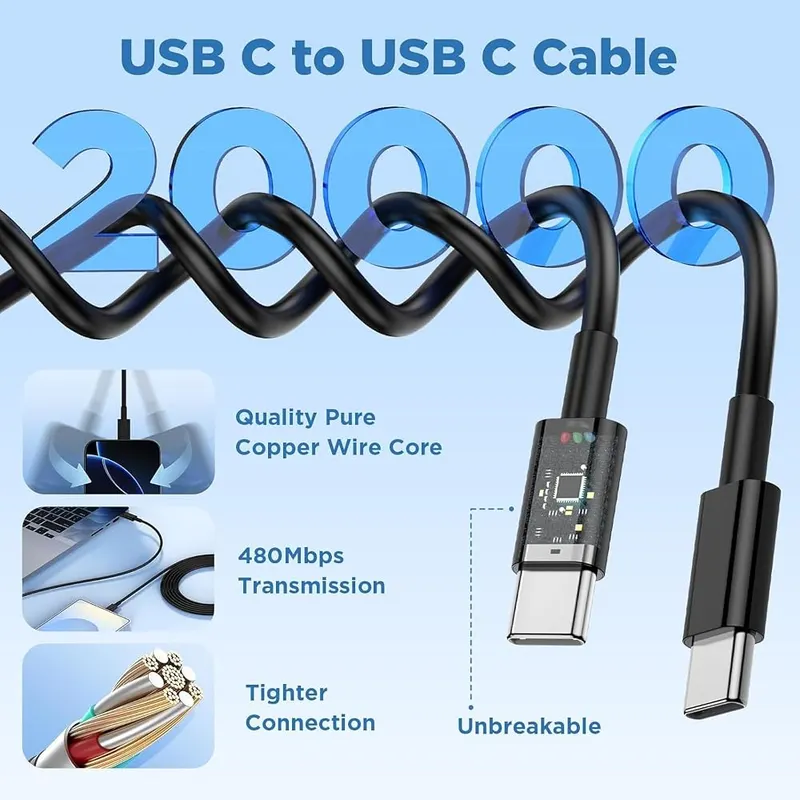 QGRHO 60W USB C Super Fast Charger – Samsung Galaxy compatibility listed