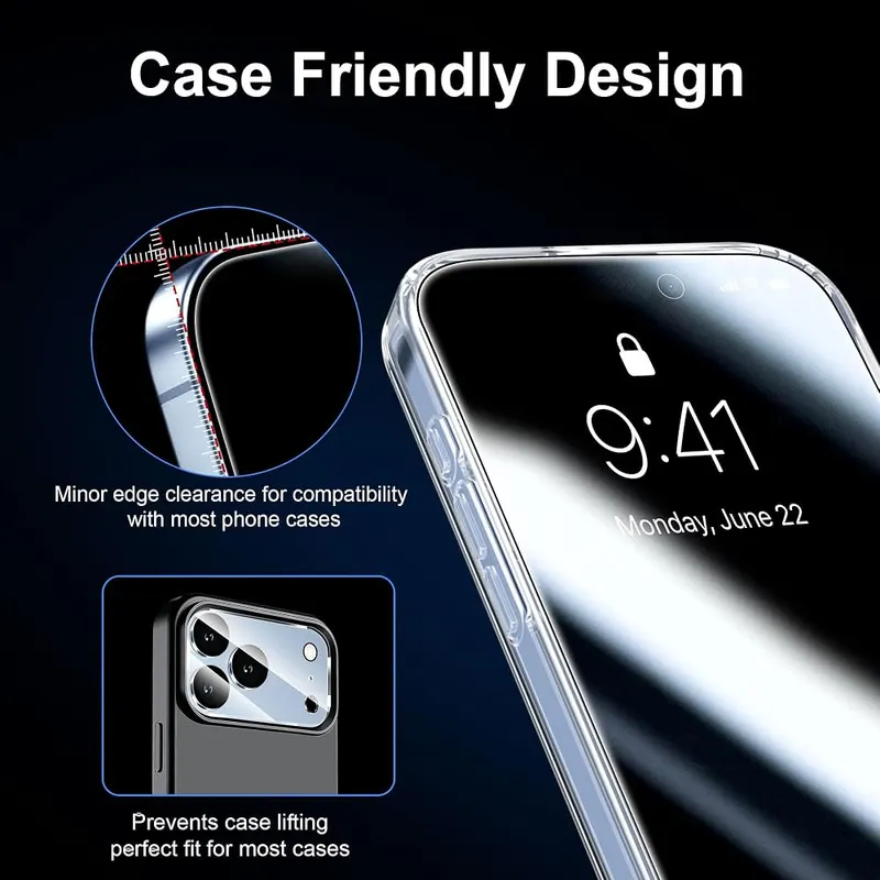 QHOHQ for iPhone 18 Pro Privacy Screen – Built for iPhone 18 Pro
