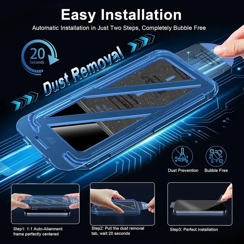 QHOHQ for iPhone 18 Pro Screen Protector – Fits iPhone 18 Pro 6.3 inch