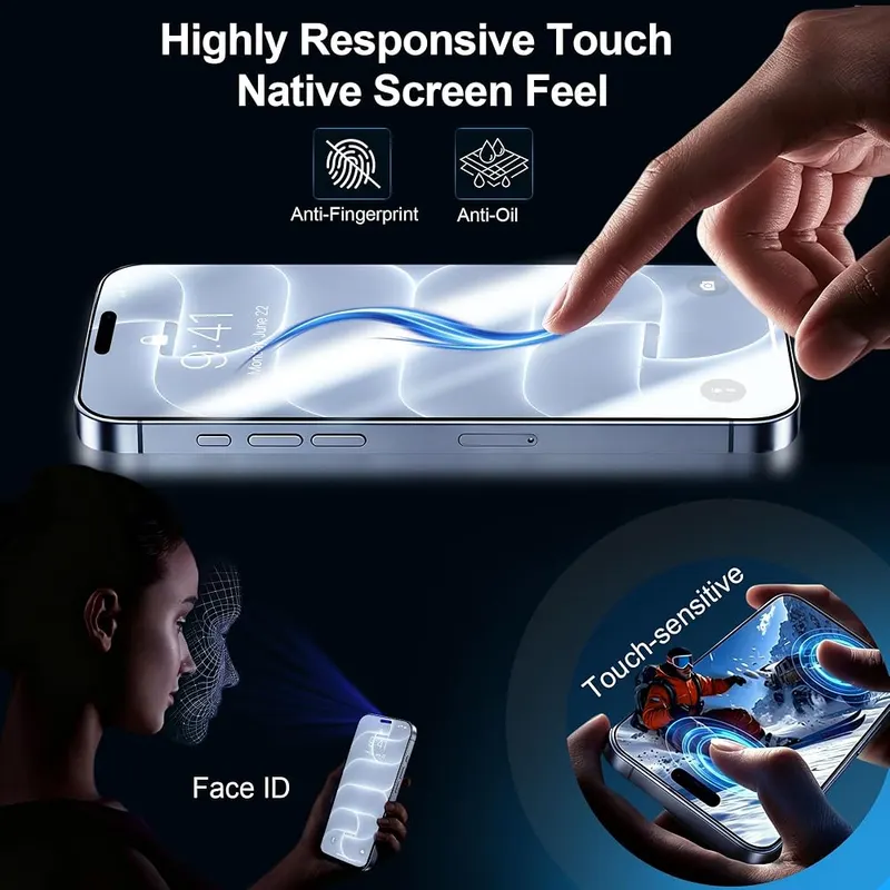 QHOHQ for iPhone 18 Pro Screen Protector – 0.33 mm ultra-thin glass