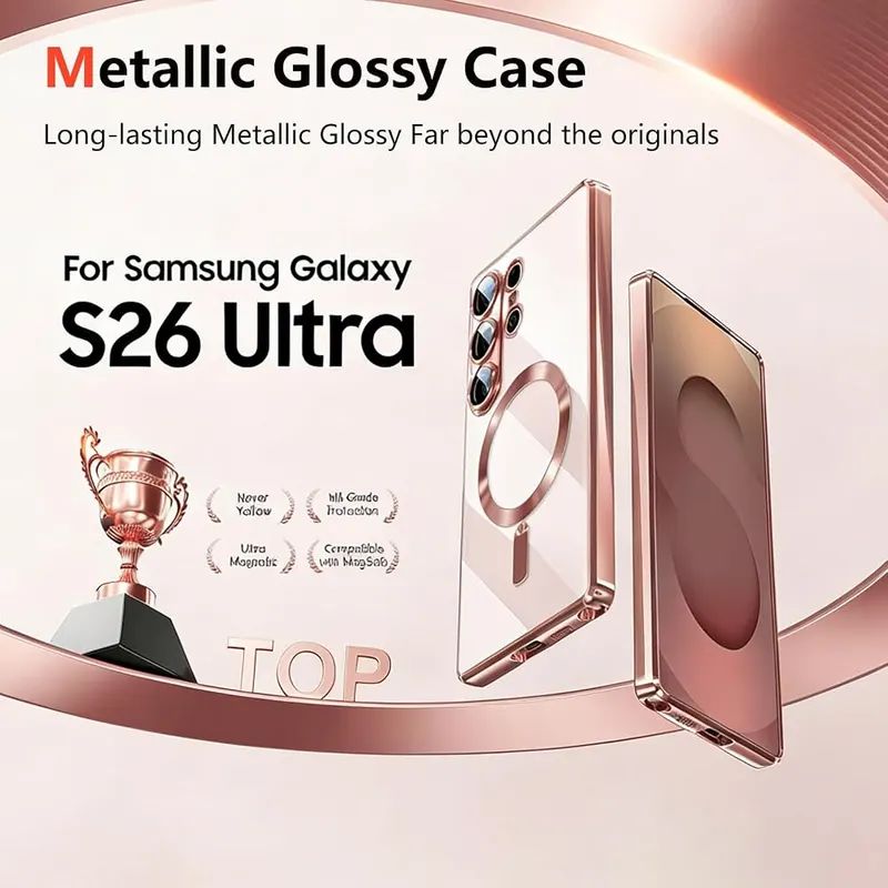 QiiStar for Samsung Galaxy S26 Ultra Case – Never Yellow &Luxurious Never Fade