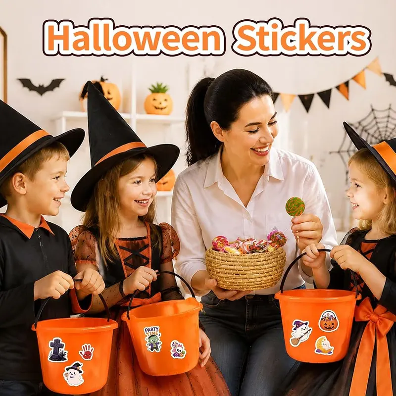 QIRICHYI Halloween Stickers – Non-toxic formulation for kids and adults