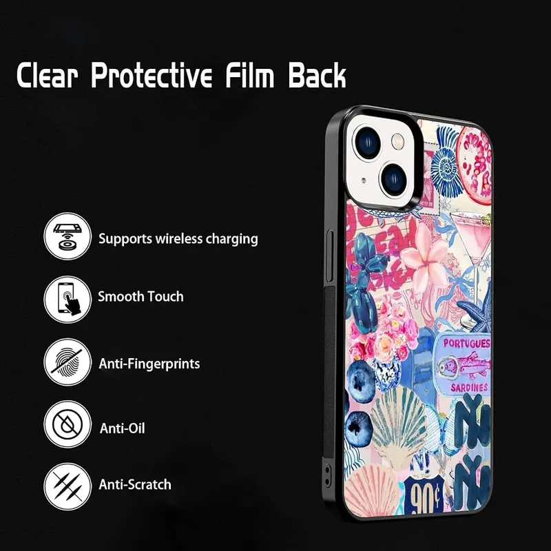 qizjio Cute Collage Phone Case Shockproof Protective – Material