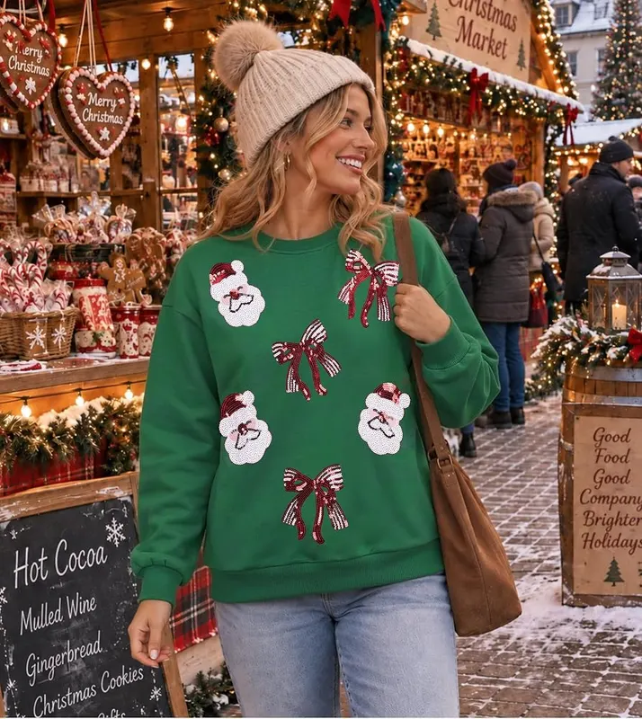 QLIPIN Christmas Sweatshirts – Easy seasonal outfit choice
