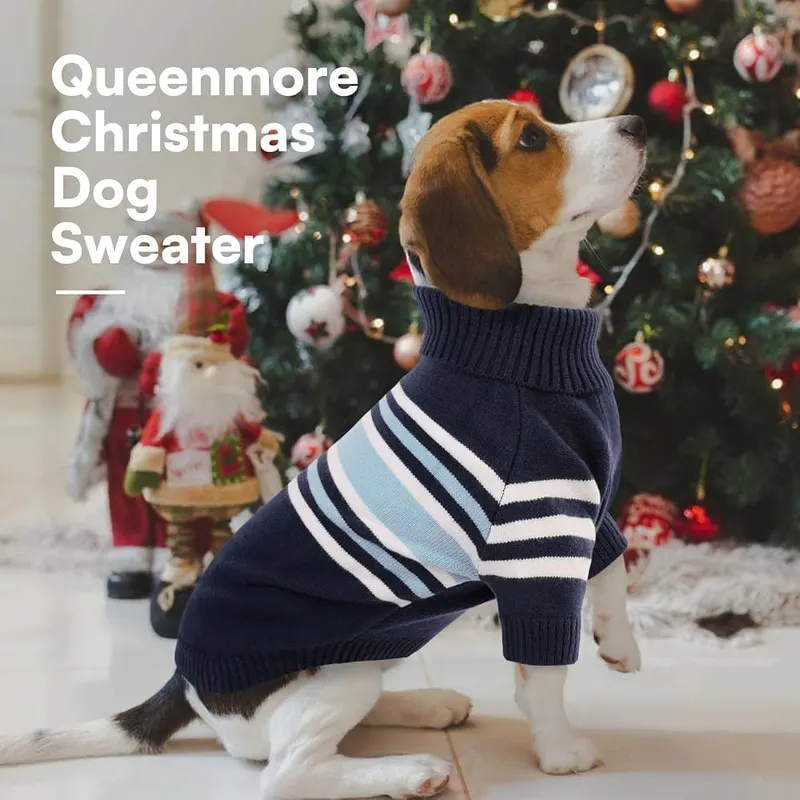 Queenmore Dog Striped Knitted Sweater 2XL – Practical Designs - This thermal dog sweater