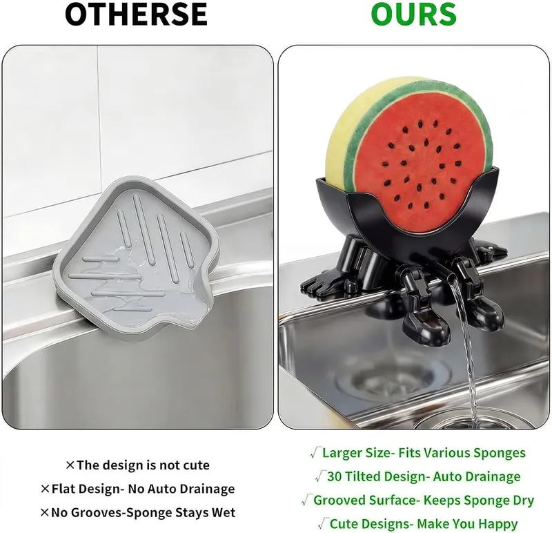 QWQ Funny Draining Sponge Holder 3D – The Perfect Funny-But-Useful Gift