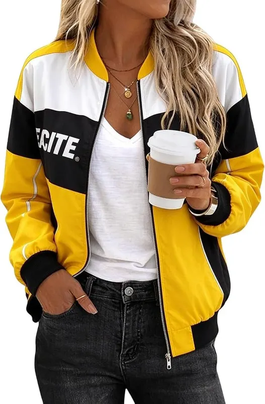 Generic Race Car Jackets A04 Yellow in A04 Yellow