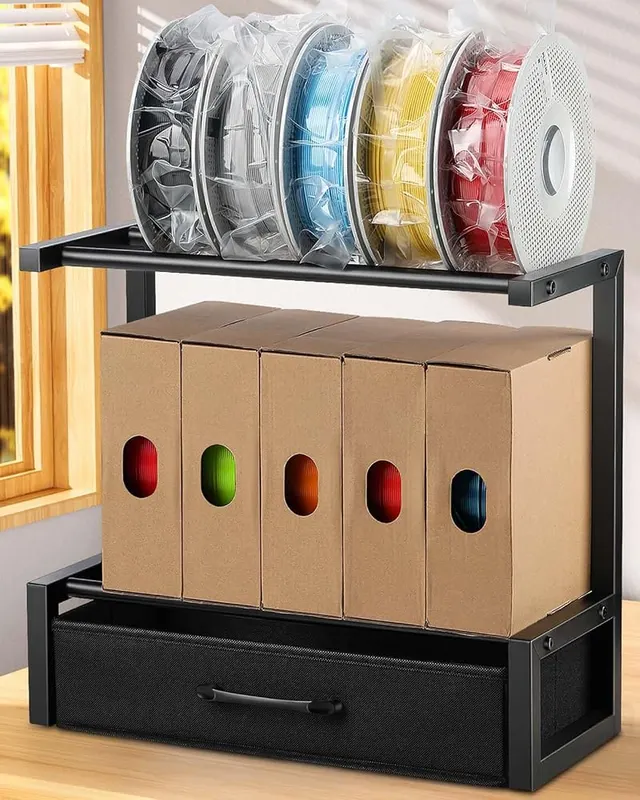 Rackgolfic 2-Tier Desktop Filament Storage Rack