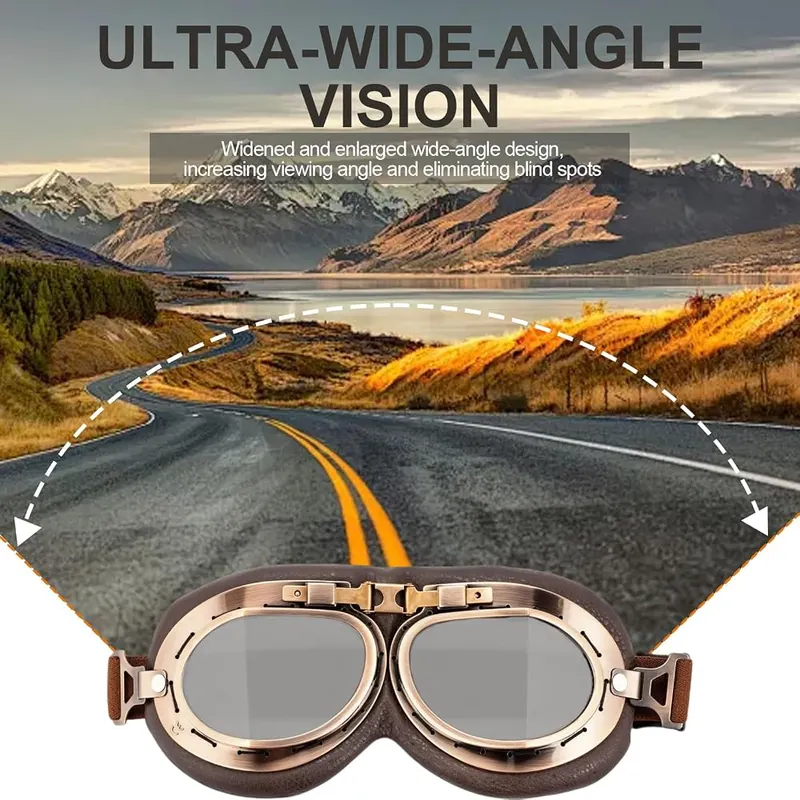 Rainnevicate Motorcycle Googles – Lear Vision & Over Glasses Design