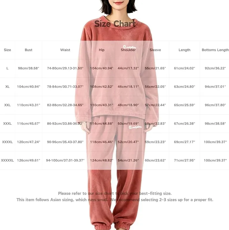 Rcifuyor Fleece Lounge Sets – Matching trousers with elastic cuffs