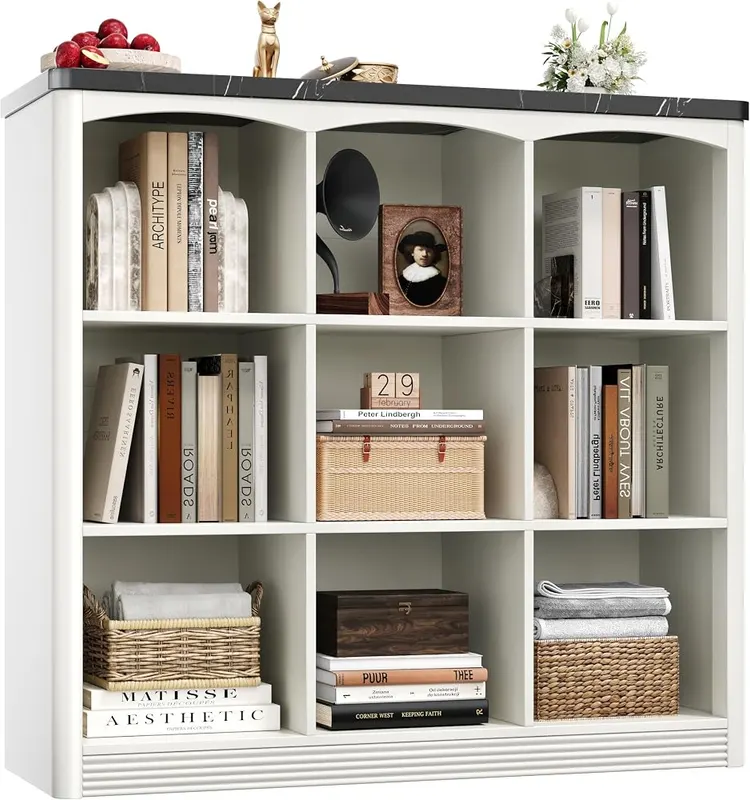 RECHHX White Book Shelf in White