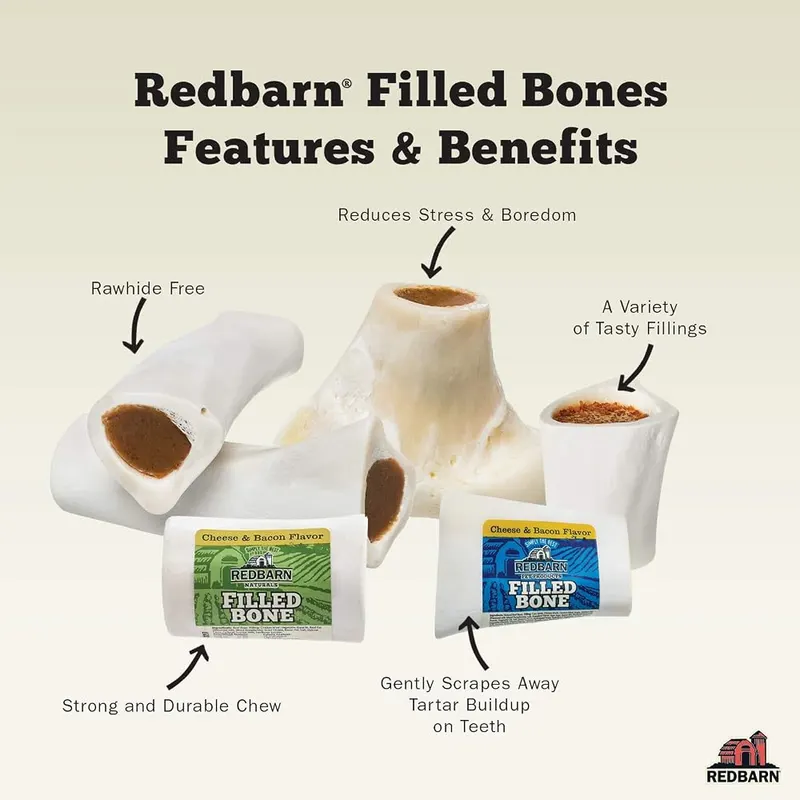 Redbarn Filled Dog Bones Peanut Butter – product photo 7 of 7