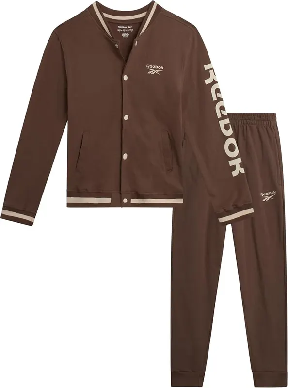 Reebok Boys 2-Piece Varsity Tracksuit in Brown