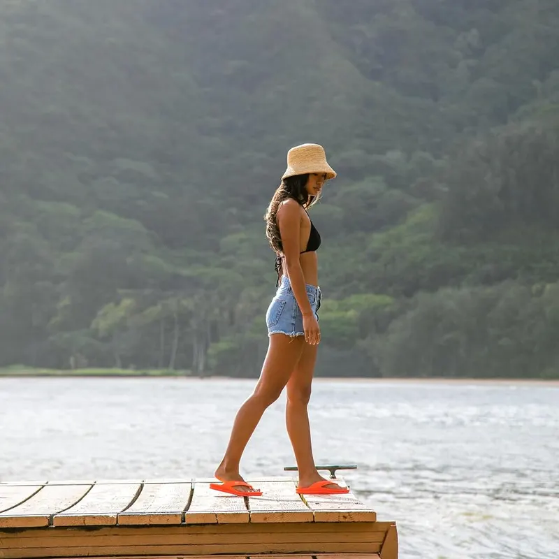 REEF Womens Sandals – Upper | Injection molded straps with espadrille rope