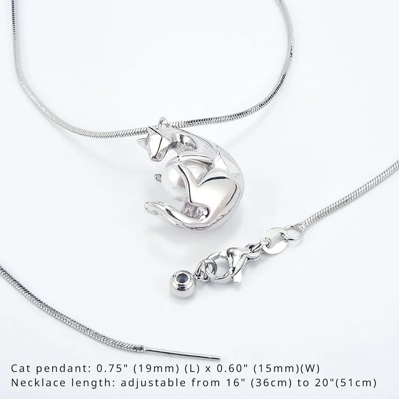 RENAIZ 14K Silver Plated Pearl Gemstone Bastet – product photo 3 of 4