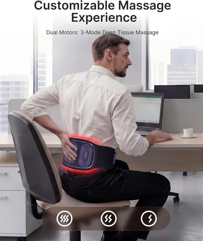 RENPHO Cordless Heating Pad – Cordless Freedom with 5000mAh Battery:Powered by a 5000mAh