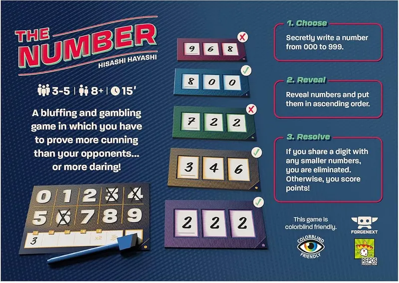 Repos Production The Number Party Game – product photo 2 of 9