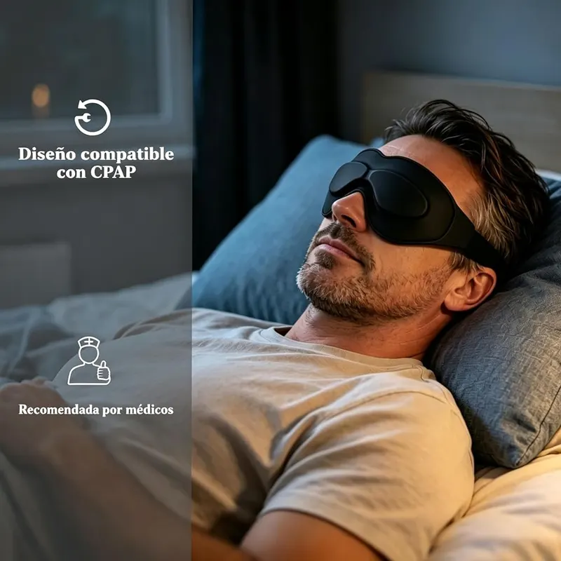 RFVDC Upgraded Hydrating Sleep Mask – Complete darkness for better rest