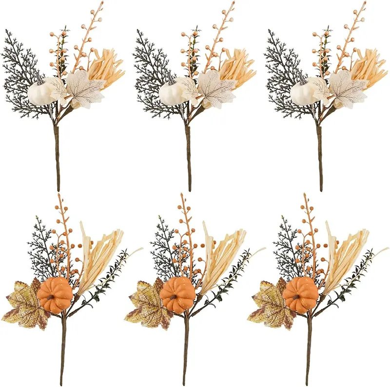 Rhytsing 13″ Large Artificial Fall Floral Picks – Fall Floral Stem Branches