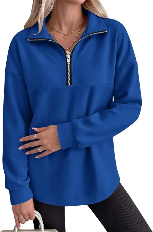 Rikbuig Oversized Sweatshirt V08- Royal Blue in V08- Royal Blue
