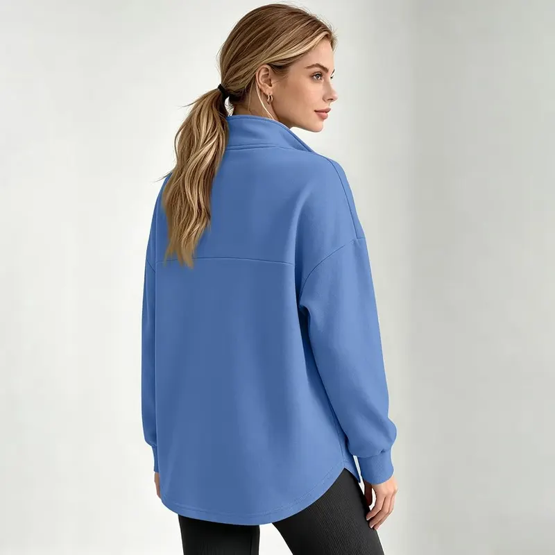 Rikbuig Oversized Sweatshirt Y2k – Soft fleece lined fabric