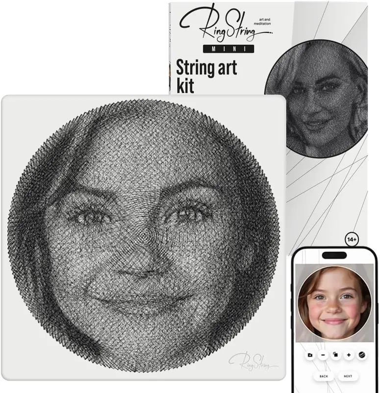 RingString Mini Custom String Art from any