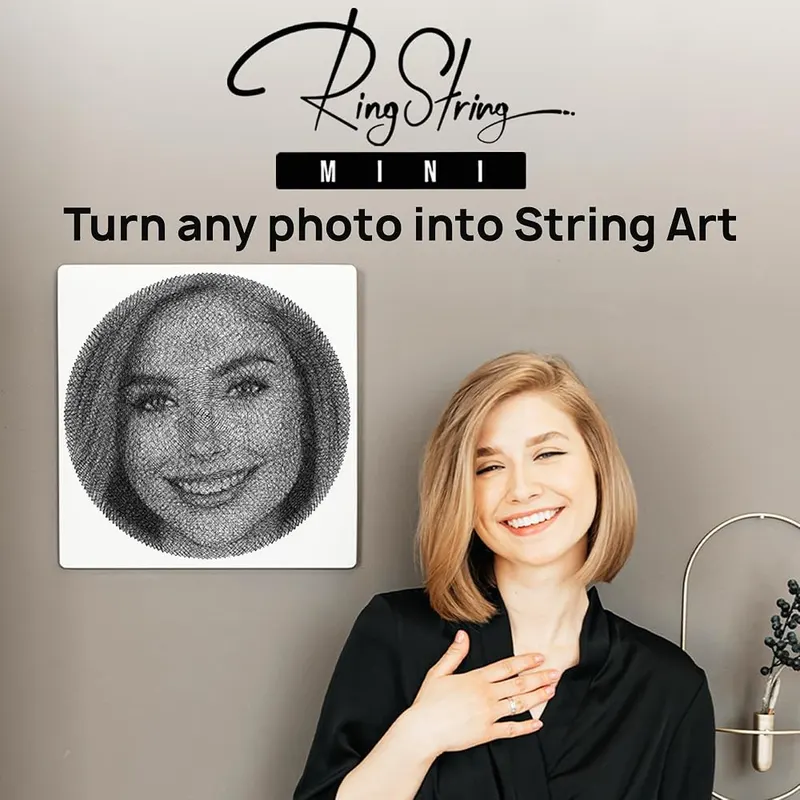 RingString Mini Custom String Art from any – Transforms any photo into string art