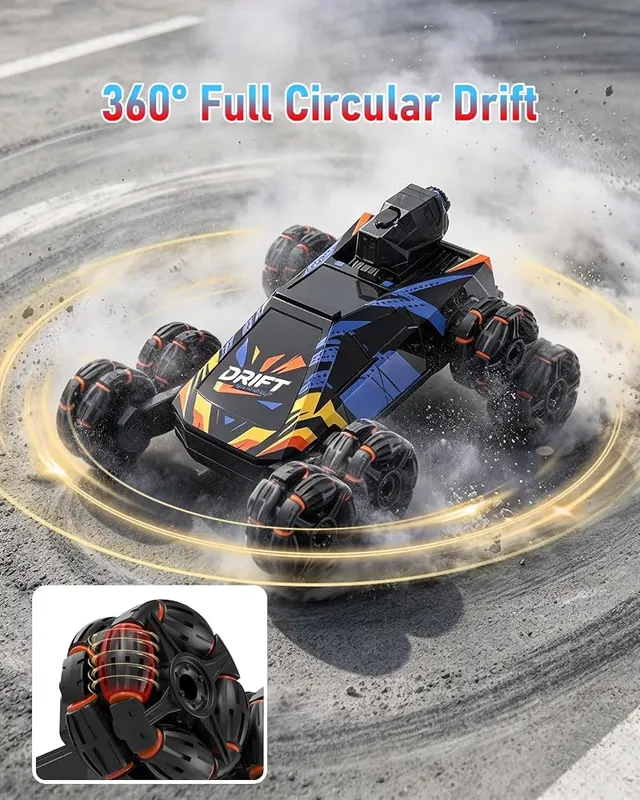 RJN 8 Wheels Gesture Sensing RC Stunt – Dual Control Modes