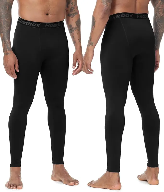 Roadbox Men’s Thermal Compression Pants Fleece Lined – Fleece lined thermal base layer
