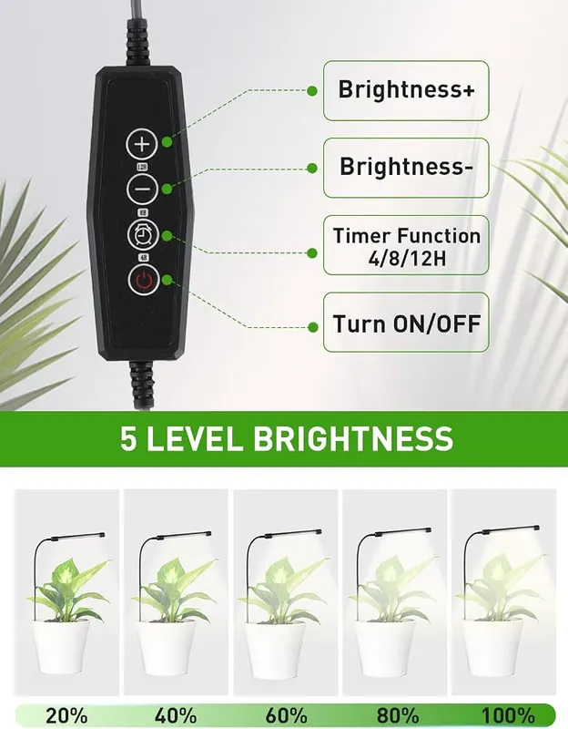 RODINTO Grow Lights for Indoor Plants Full – product photo 3 of 7