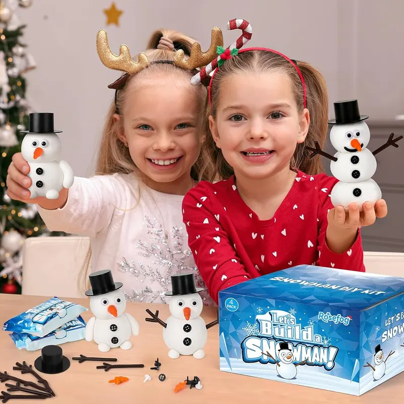 RoseFog 4 Pack Christmas Crafts – Eyes, noses, hats and buttons