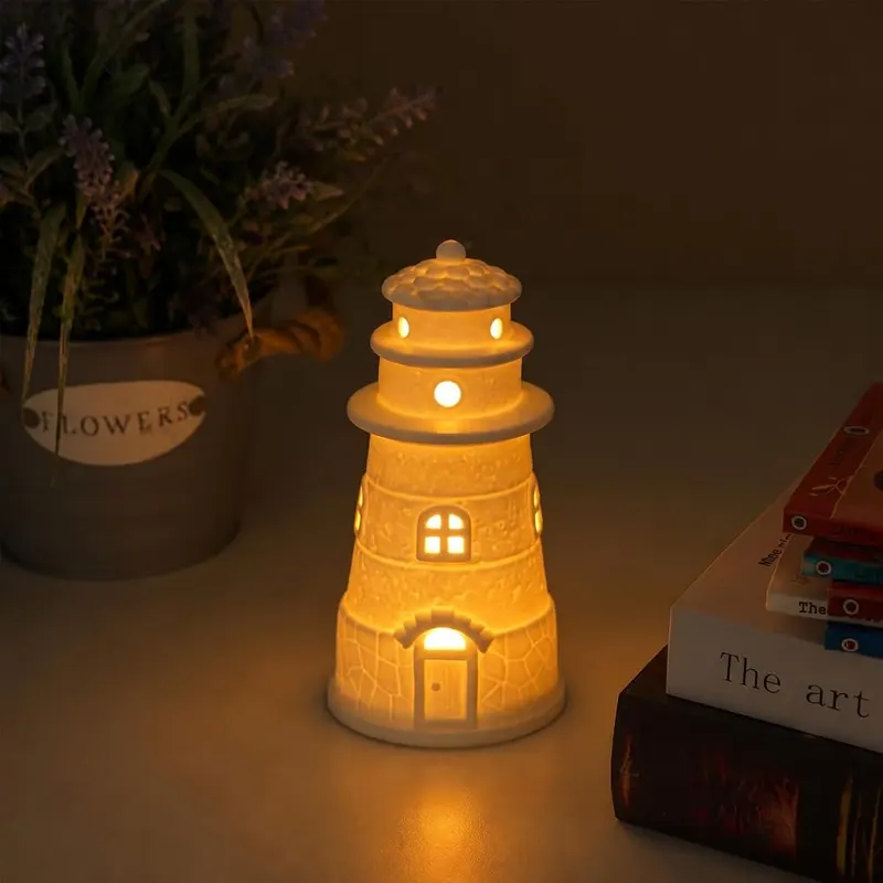 ROSYCOUD Lighthouse Book Shelf Decor Aesthetic Beach – product photo 2 of 9