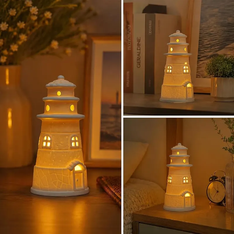 ROSYCOUD Lighthouse Book Shelf Decor Aesthetic Beach – product photo 4 of 9