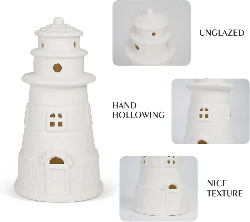 ROSYCOUD Lighthouse Book Shelf Decor Aesthetic Beach – product photo 5 of 9