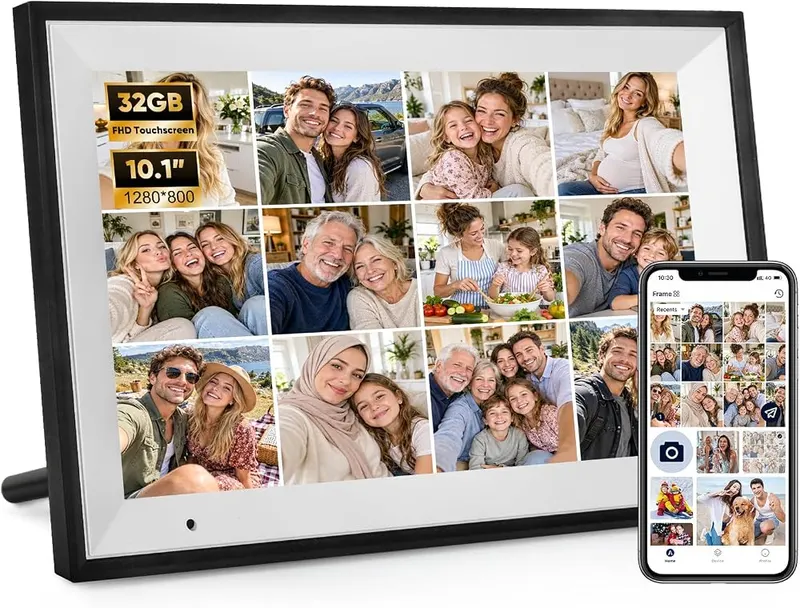 Roxmages 10.1 Inch Digital Picture Frame WiFi in Black