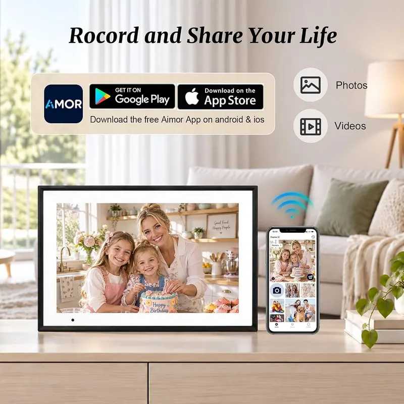 Roxmages 10.1 Inch Digital Picture Frame WiFi – product photo 4 of 8