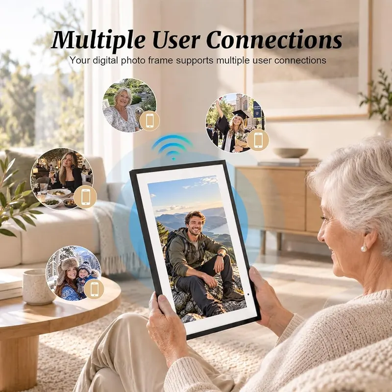 Roxmages 10.1 Inch Digital Picture Frame WiFi – product photo 5 of 8