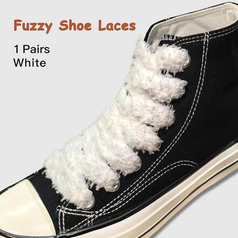 RSAJHTRY Flat Fuzzy Shoe Laces – product photo 2 of 7