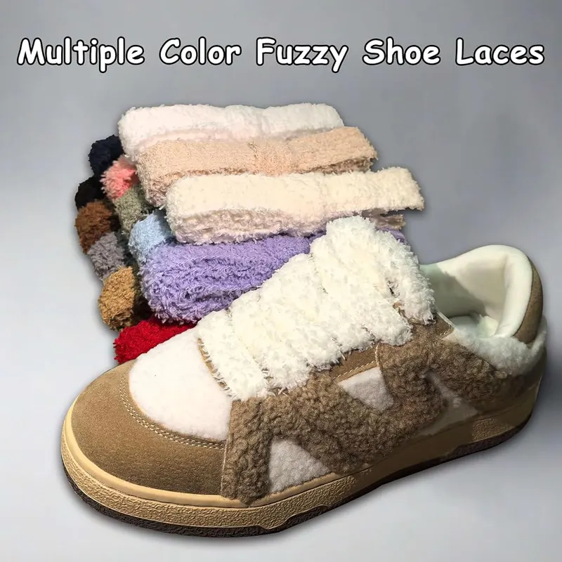 RSAJHTRY Flat Fuzzy Shoe Laces – product photo 4 of 7